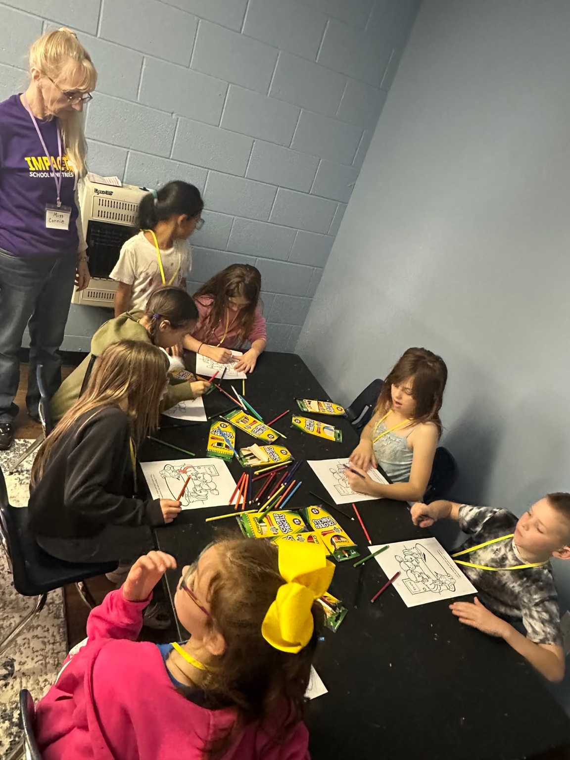 Students participating in activities